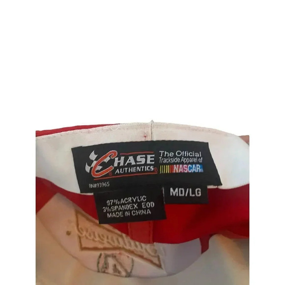 Chase Authentics Red Nascar Budweiser 4 Baseball Cap Size MD/LG - Picture 4 of 5